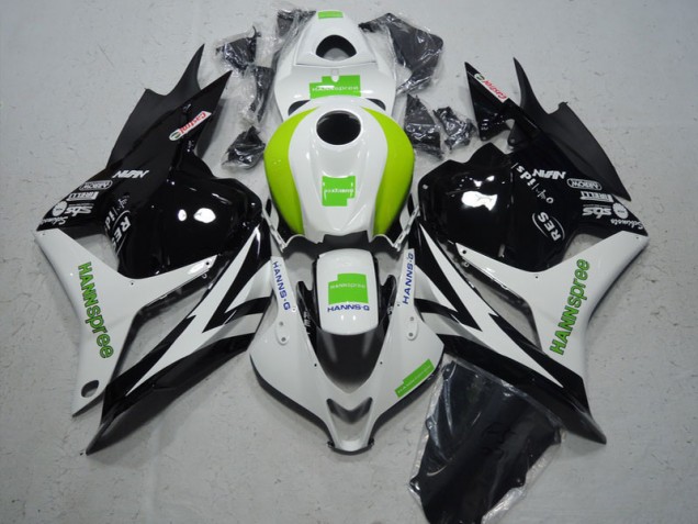 ABS Kits Carenado CBR 600 RR 2009-2012 - Negro Blanco Verde Hannspree