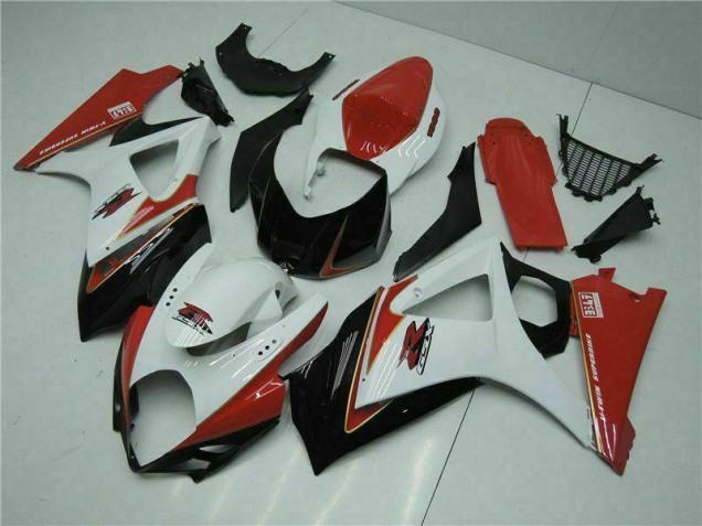 ABS Plástica GSXR 1000 K7 2007-2008 - Rojo Blanco