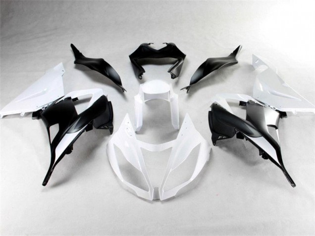 ABS Plástica ZX6R 2013-2018 - Blanco Negro ABS Plástica ZX6R 2013-2018 - Blanco Negro