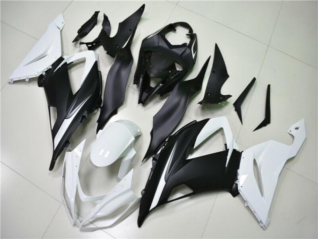 ABS Plástica ZX6R 2013-2018 - Blanco Negro ABS Plástica ZX6R 2013-2018 - Blanco Negro