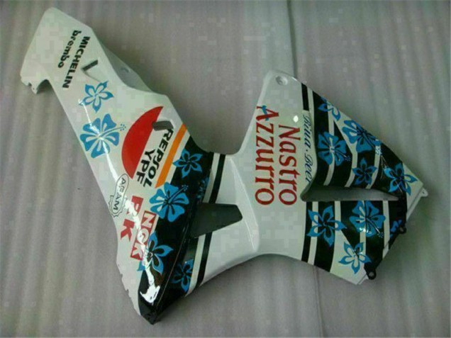 ABS Plástico CBR 600 RR 2005-2006 - Blanco Azul Nastro Azzurro 46