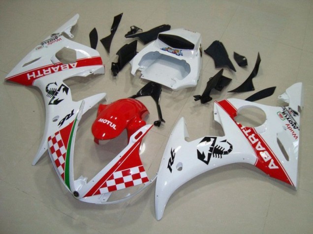ABS Plástico R6 2003-2005 - Rojo Blanco ABS Plástico R6 2003-2005 - Rojo Blanco