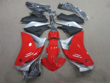 Carenado CBR 125 R 2011-2013 - Rojo Plata Negro