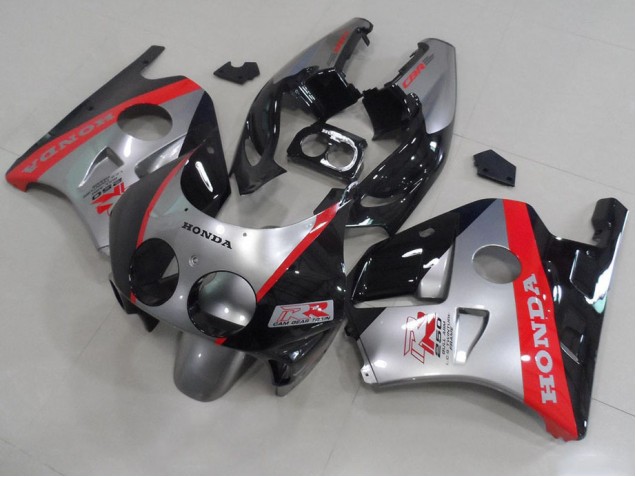 Carenado CBR 250 RR MC22 1991-1998 - Plata Negro Rojo