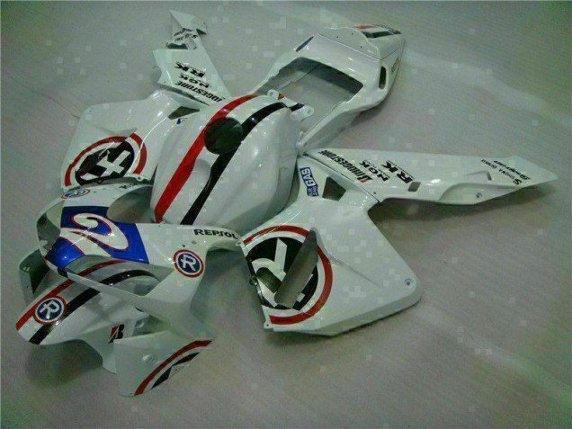 Carenado CBR 600 RR 2003-2004 - Blanco Azul R 2 Carenado CBR 600 RR 2003-2004 - Blanco Azul R 2