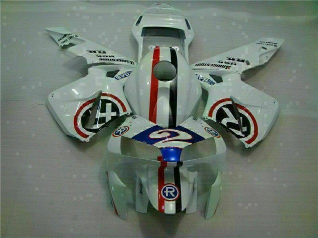 Carenado CBR 600 RR 2003-2004 - Blanco Azul R 2 Carenado CBR 600 RR 2003-2004 - Blanco Azul R 2