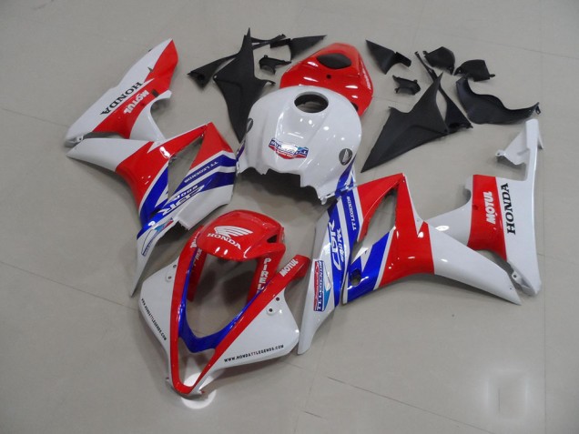 Carenado CBR 600 RR 2007-2008 - Blanco Rojo Azul Motul