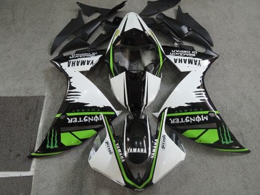 Carenado CBR 600 RR 2007-2008 - Negro Blanco Monster Pizzoli