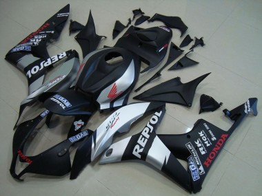Carenado CBR 600 RR 2007-2008 - Negro Mate Plata Repsol