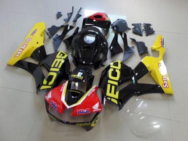 Carenado CBR 600 RR 2013-2021 - Amarillo Negro Geico