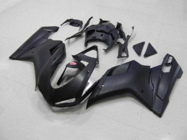 Carenado Ducati 848 1098 1198 2007-2014 - Negro Mate Negro Pegatinas
