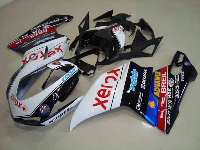 Carenado Ducati 848 1098 1198 2007-2014 - Negro Xerox