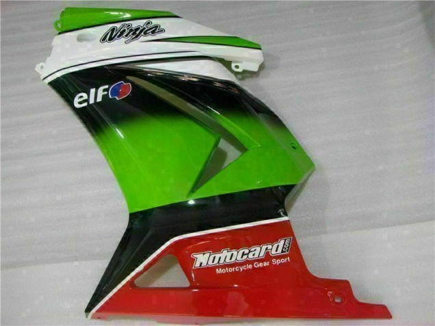 Carenado EX250 2008-2012 - Blanco Verde Negro Ninja