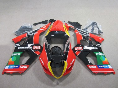 Carenado GSXR 1000 K3 2003-2004 - Rojo Verde Negro