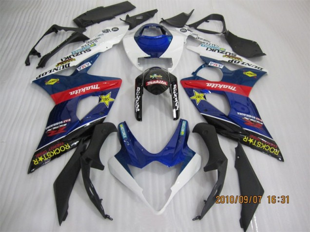 Carenado GSXR 1000 K5 2005-2006 - Azul Negro Rockstar