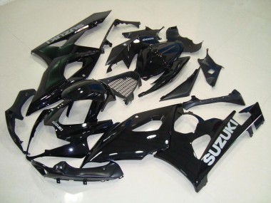 Carenado GSXR 1000 K5 2005-2006 - Negro Plata Calcomanías