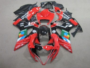 Carenado GSXR 1000 K5 2005-2006 - Negro Rojo Verde
