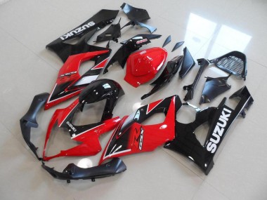 Carenado GSXR 1000 K5 2005-2006 - Rojo Negro Estilo OEM