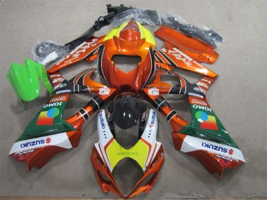 Carenado GSXR 1000 K7 2007-2008 - Naranja Amarillo Monster