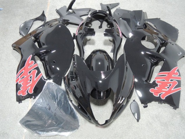 Carenado GSXR 1300 Hayabusa 1996-2007 - Negro Rojo Calcomanía