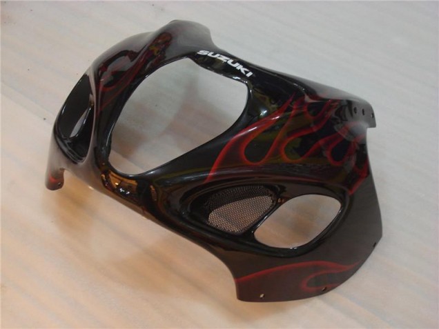 Carenado GSXR 1300 Hayabusa 1996-2007 - Negro Rojo Llama