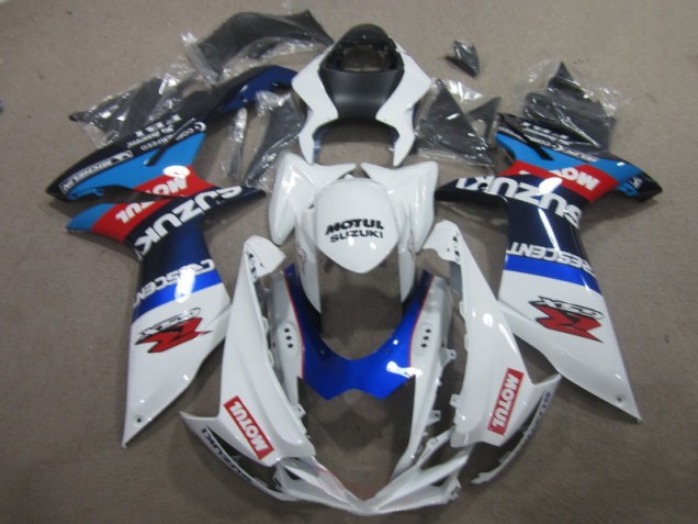 Carenado GSXR 600 K11 2011-2021 - Blanco Azul Motul Carenado GSXR 600 K11 2011-2021 - Blanco Azul Motul