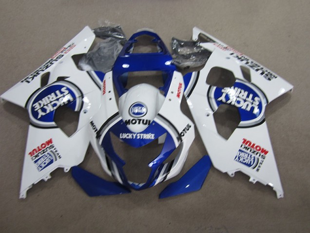 Carenado GSXR 600 K4 2004-2005 - Azul Blanco Lucky Strike Motul