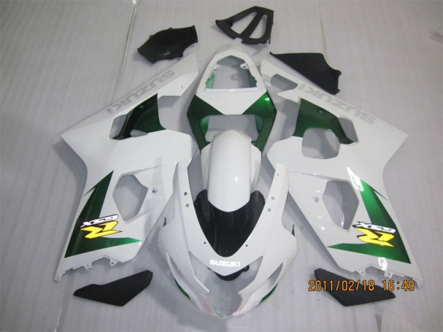 Carenado GSXR 600 K4 2004-2005 - Blanco Verde Carenado GSXR 600 K4 2004-2005 - Blanco Verde