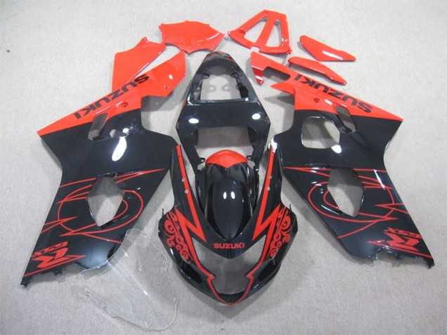 Carenado GSXR 600 K4 2004-2005 - Negro Rojo Carenado GSXR 600 K4 2004-2005 - Negro Rojo