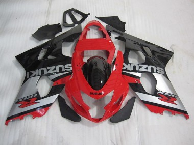 Carenado GSXR 600 K4 2004-2005 - Rojo Negro Plata