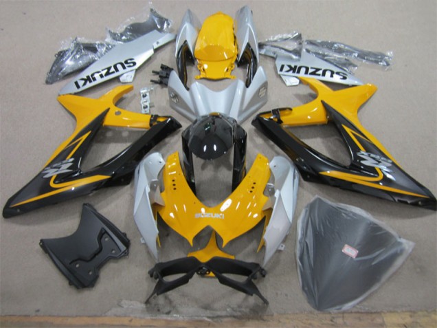 Carenado GSXR 600 K8 2008-2010 - Amarillo Blanco Negro