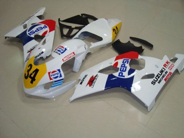 Carenado GSXR 750 K4 2004-2005 - Blanco Azul Pepsi 34