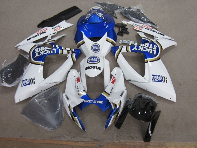 Carenado GSXR 750 K6 2006-2007 - Azul Blanco Lucky Strike Motul
