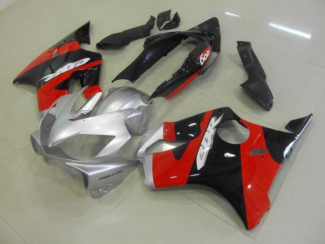 Carenado & Plástico CBR 600 F4i 2004-2007 - Negro Rojo Plata