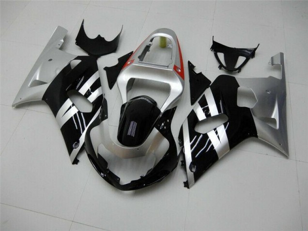 Carenado & Plástico GSXR 600 / 750 K1 K2 K3 2001-2003 - Negro Plata