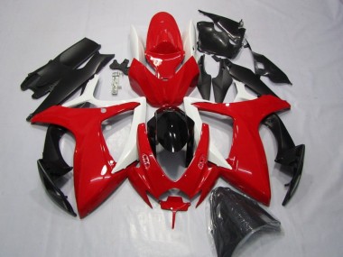 Carenado & Plástico GSXR 600 K6 2006-2007 - Rojo Negro