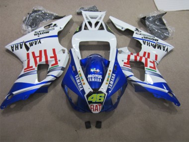 Carenado R1 1998-1999 - Azul Blanco Motul Fiat 46