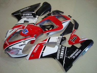 Carenado R1 1998-1999 - Negro Rojo Pegatinas