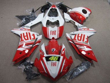 Carenado R1 2007-2008 - Rojo Blanco Fiat 46