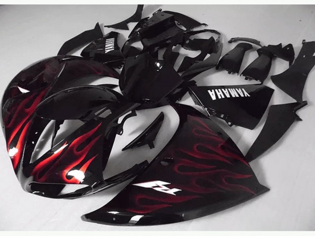 Carenado R1 2009-2011 - Rojo Negro Llama Carenado R1 2009-2011 - Rojo Negro Llama