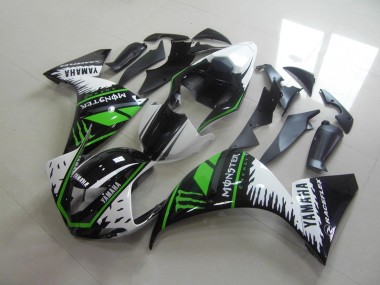 Carenado R1 2012-2014 - Blanco Verde Monster