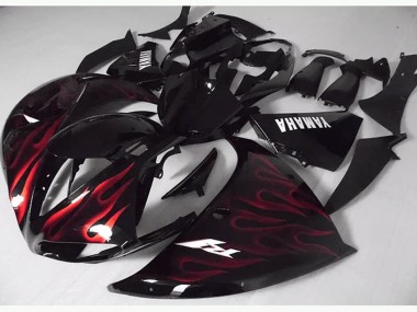 Carenado R1 2012-2014 - Rojo Negro Llama