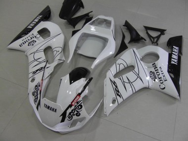 Carenado R6 1998-2002 - Blanco Negro Corona