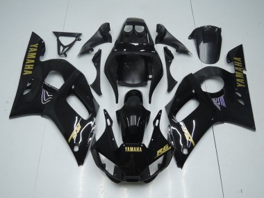 Carenado R6 1998-2002 - Brillante Negro Oro Pegatinas