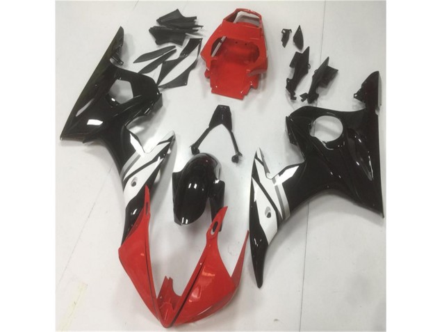 Carenado R6 2003-2005 - Rojo Negro Blanco
