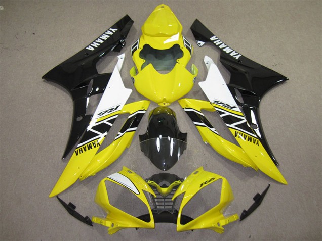 Carenado R6 2006-2007 - Amarillo Negro Calcomanía Carenado R6 2006-2007 - Amarillo Negro Calcomanía