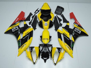 Carenado R6 2006-2007 - Amarillo Negro Monster