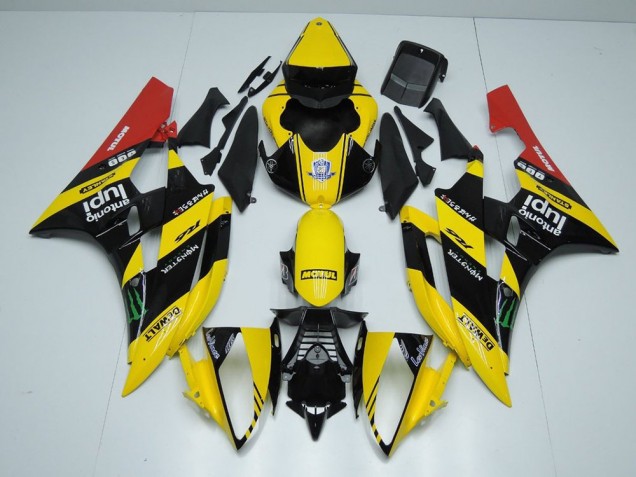 Carenado R6 2006-2007 - Amarillo Negro Monster Carenado R6 2006-2007 - Amarillo Negro Monster