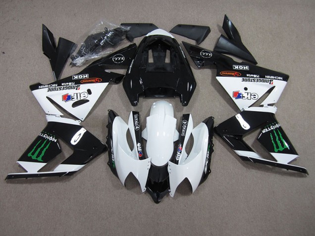 Carenado ZX10R 2003-2005 - Negro Blanco Monster Carenado ZX10R 2003-2005 - Negro Blanco Monster