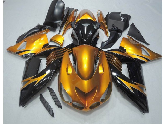 Carenado ZX14R ZZR 1400 2006-2011 - Oro Negro Carenado ZX14R ZZR 1400 2006-2011 - Oro Negro